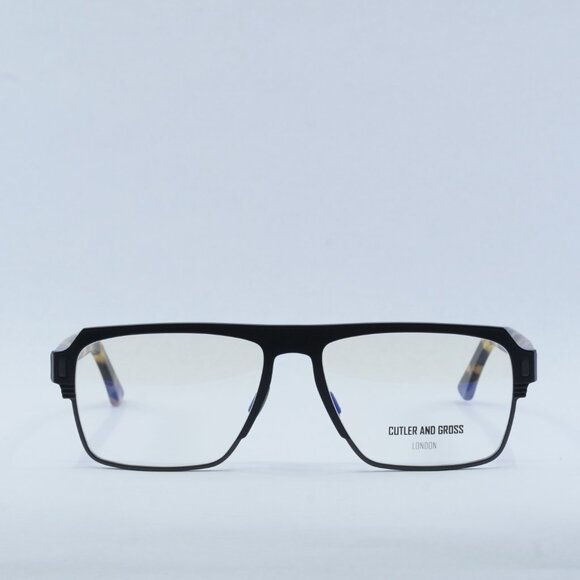 Cutler and Gross CGOP136457 003 Eyeglasses Black/Havana 57mm Rectangle Frame - Picture 3 of 7